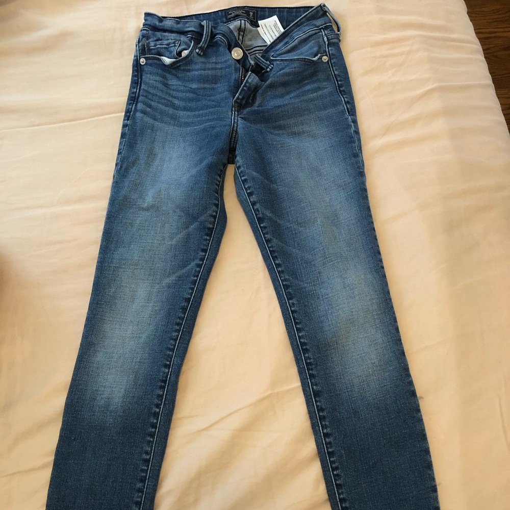 Dark blue jeans